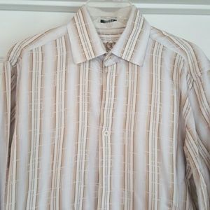 Bugatchi uomo button down long sleeves shirt, M